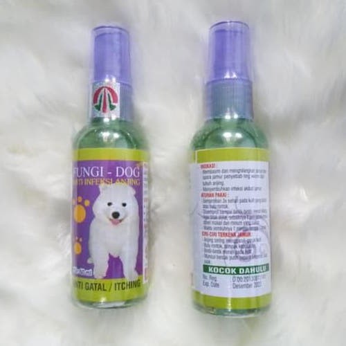 Fungi Dog 60ml Obat Jamur Anjing Spora Ringworm dll Semprot Spray Cair