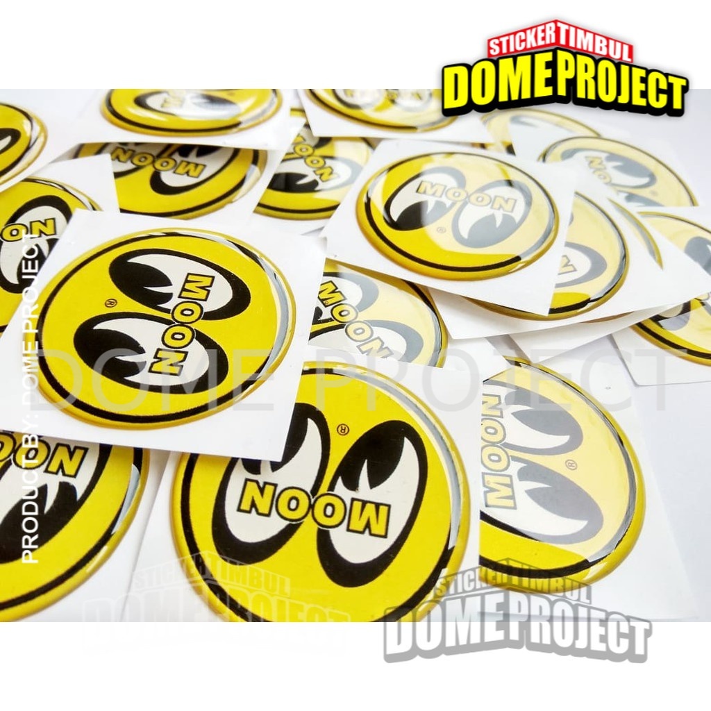 MOONEYES BULAT STIKER MOTOR EMBLEM LENTUR AKSESORIS SEPEDA MOTOR