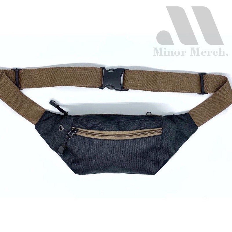 waistbag waterproof simple murah wanita pria tas pinggang COD