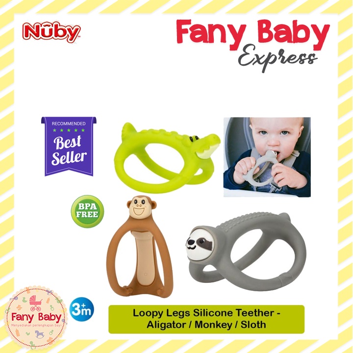 NUBY LOOPY LEGS TEETHER 3M+