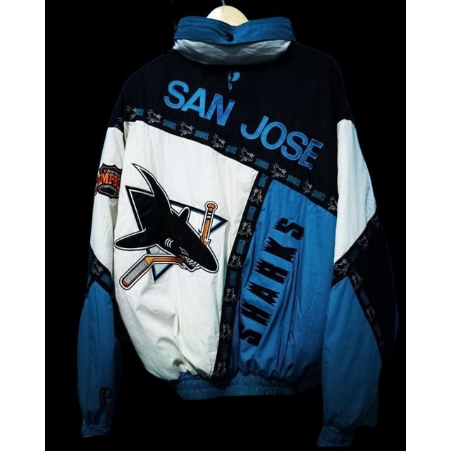 JAKET VINTAGE PROPLAYER NHL SAN JOSE SHARKS