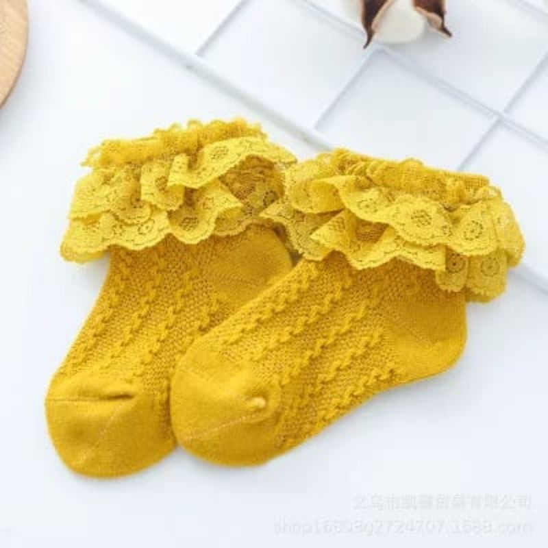 Kaos kaki bayi anak renda tutu / tutu lace socks