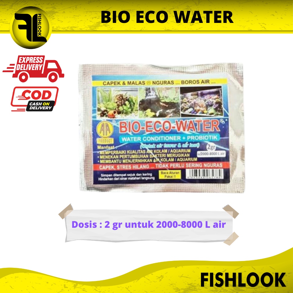 BIO ECO WATER conditioner Probiotik Penjernih Air Aquarium Kolam
