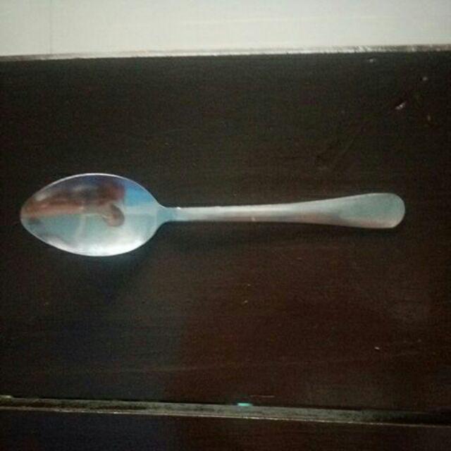 Sendok Garpu Makan Polos Stainless Steel - Bulat / 1 Lusin