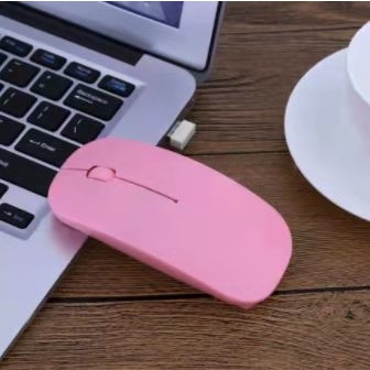 Mouse/Mouse wireless/Mouse AVAN/Set mouse dan alas mouse nirkabel-AP001 PINK