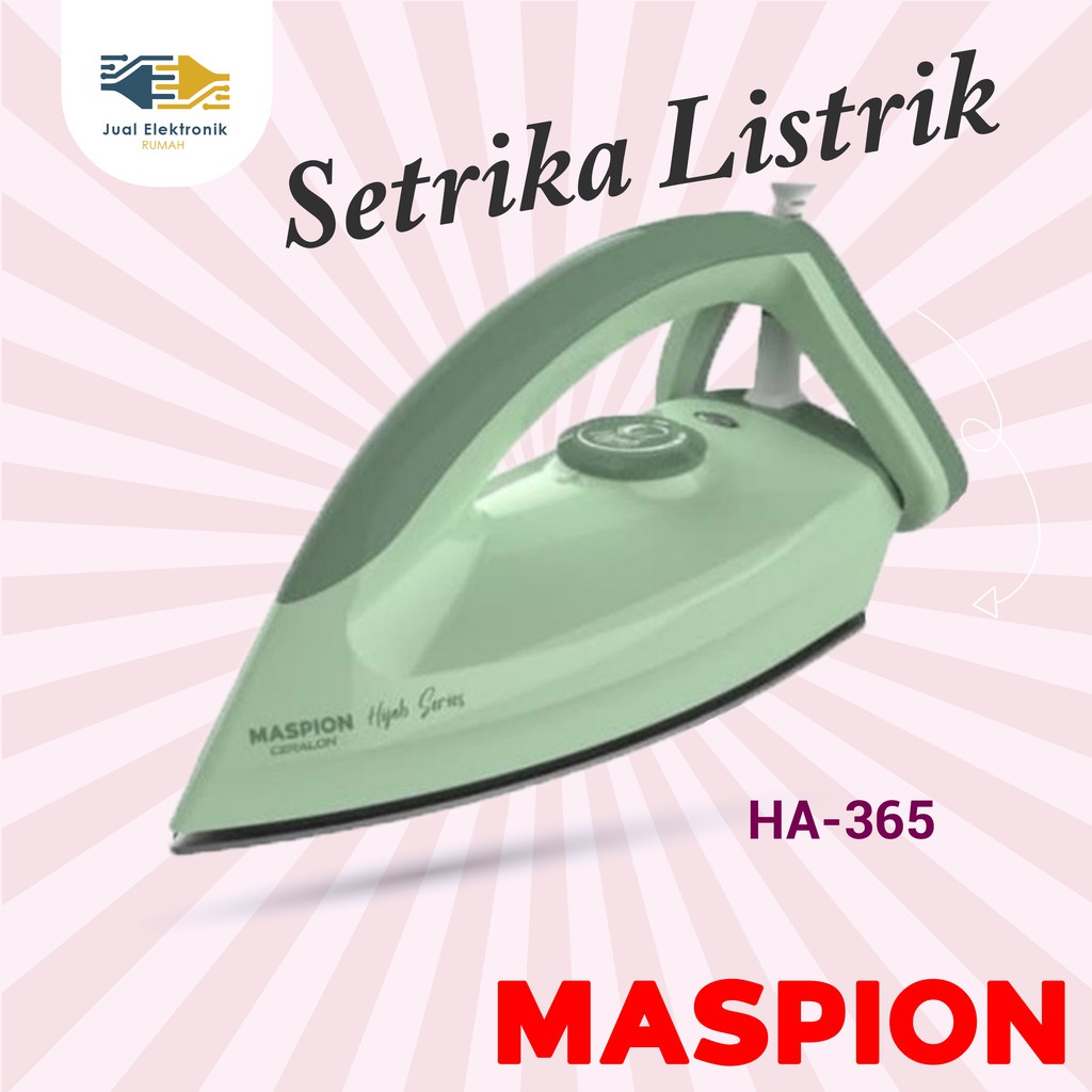 Maspion HA365 – Setrika Hijab Series 350 Watt Setrika Model Terbaru