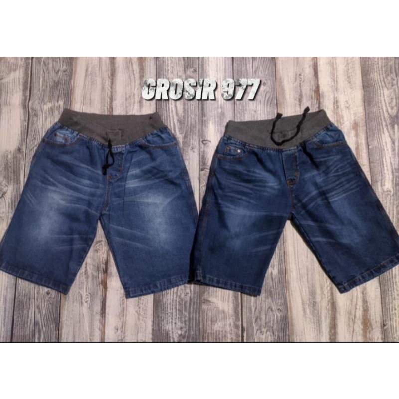 EMBA CELANA RIB JEANS PENDEK PRIA