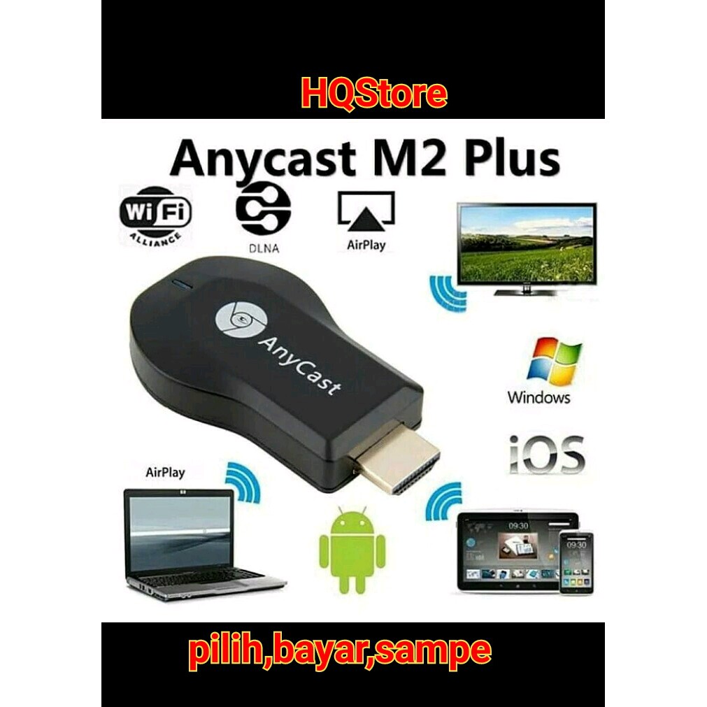 Anycast M2 plus Layar Hp anda masuk Tv AnyCast M2 Plus DLNA Miracast