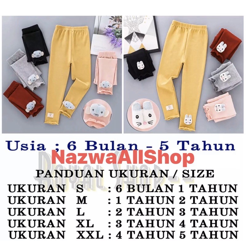 Legging Anak Perempuan Import/Legging Anak Import|Legging Anak Anak Import/6 Bulan - 9 Tahun 100% Cotton Import