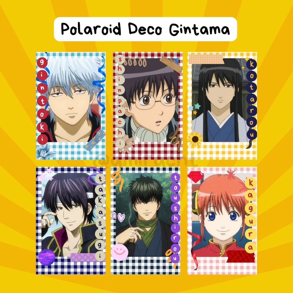 Polaroid Deco Gintama | Polco Anime