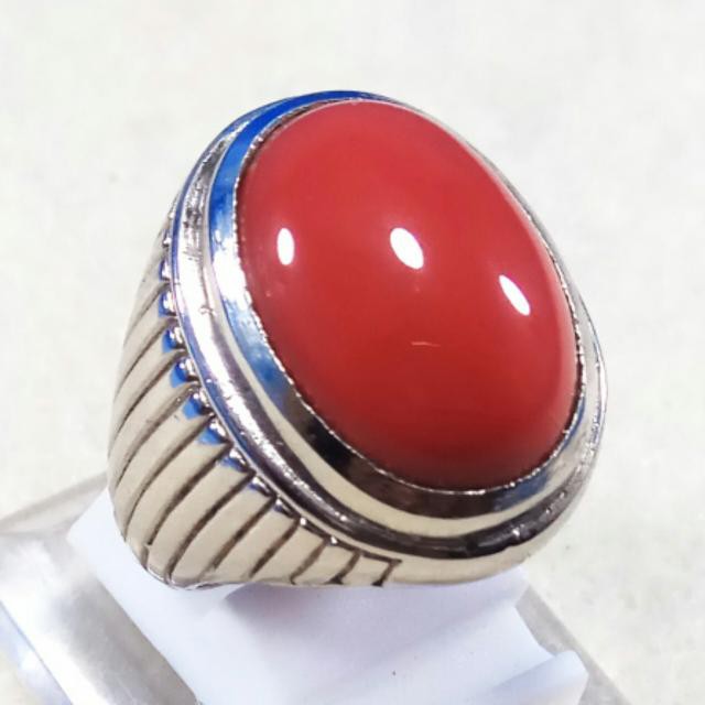 CINCIN BATU AKIK RED CORAL MARJAN TERMURAH