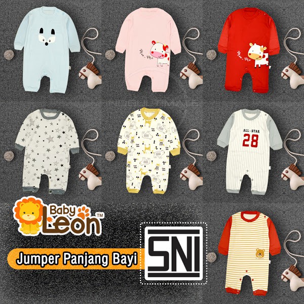 Jumpsuit Bayi Lengan Panjang [0-6 Bln] SNI BABY LEON Jumper Bayi Jumsuit kaos anak GY-140 GY-141