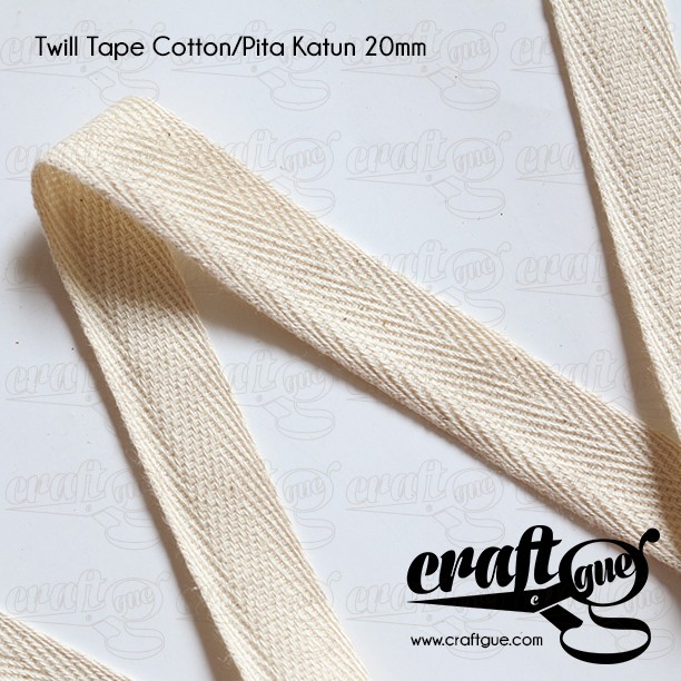 Twill Tape Cotton/Pita Katun 20mm (Roll)