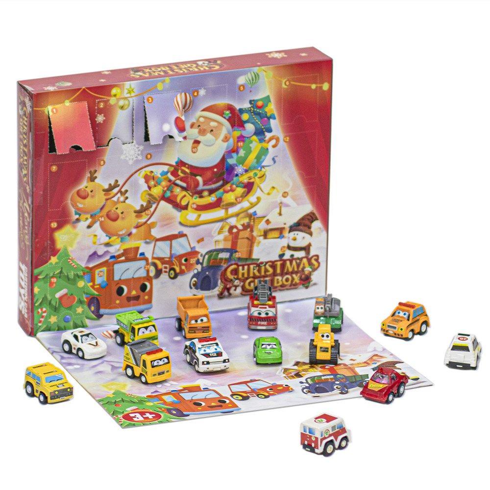 R-flower Kalender Advent Natal Hadiah Tersembunyi Gift Box Countdown Calendar Car Blind Box