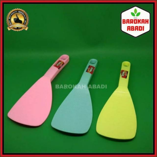 ( 1 Pcs ) ENTONG/ CENTONG/ SENDOK NASI PLASTIK TEBAL WARNA MAXI KH