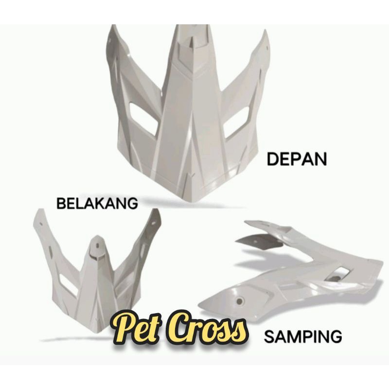 pet / topi helm cross