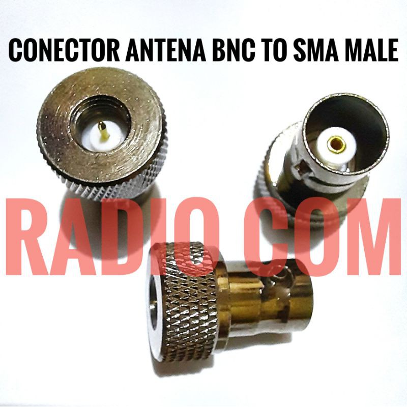 CONECTOR ANTENA BNC TO SMA MALE DARI HT ICOM TO KENWOOD TH K20A TH 255A YAESU