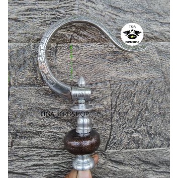 GANTUNGAN LIPAT CUNGKOK STAINLES + PION REPLIKA TOMAT HITAM ANTI KARAT SANGKAR KANDANG BURUNG MURAI 