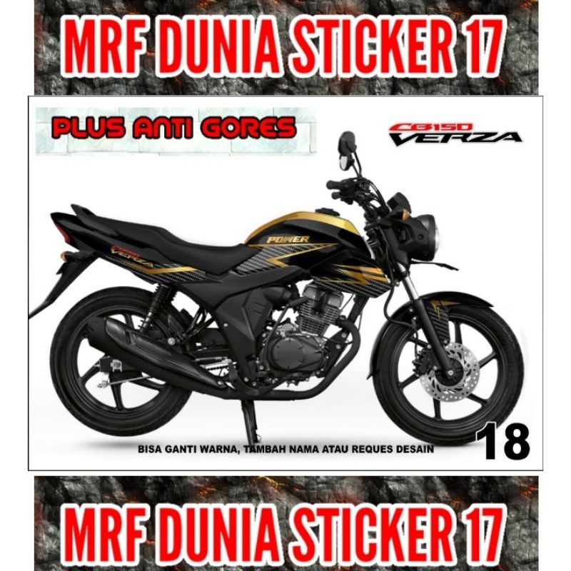 Sticker decal Verza CB 150 Full Body Striping Motor Verza CB 150 Sticker  Verza CB 150 Decal Sticker