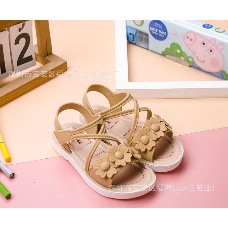 HappyOliver XOX RIBBON A33-12 Sandal Anak Perempuan Bahan Karet Model Lucu 2-4 Tahun Import