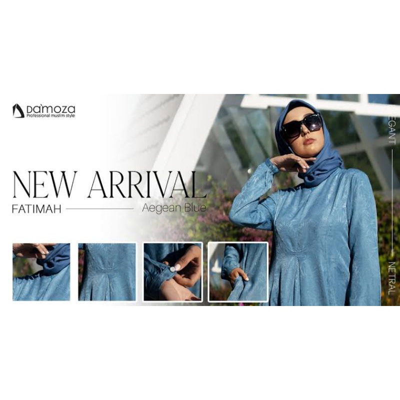 NEW ARRIVAL//Fatima Series Damoza Blue, Merah Delima, Green, Almond and Broken White