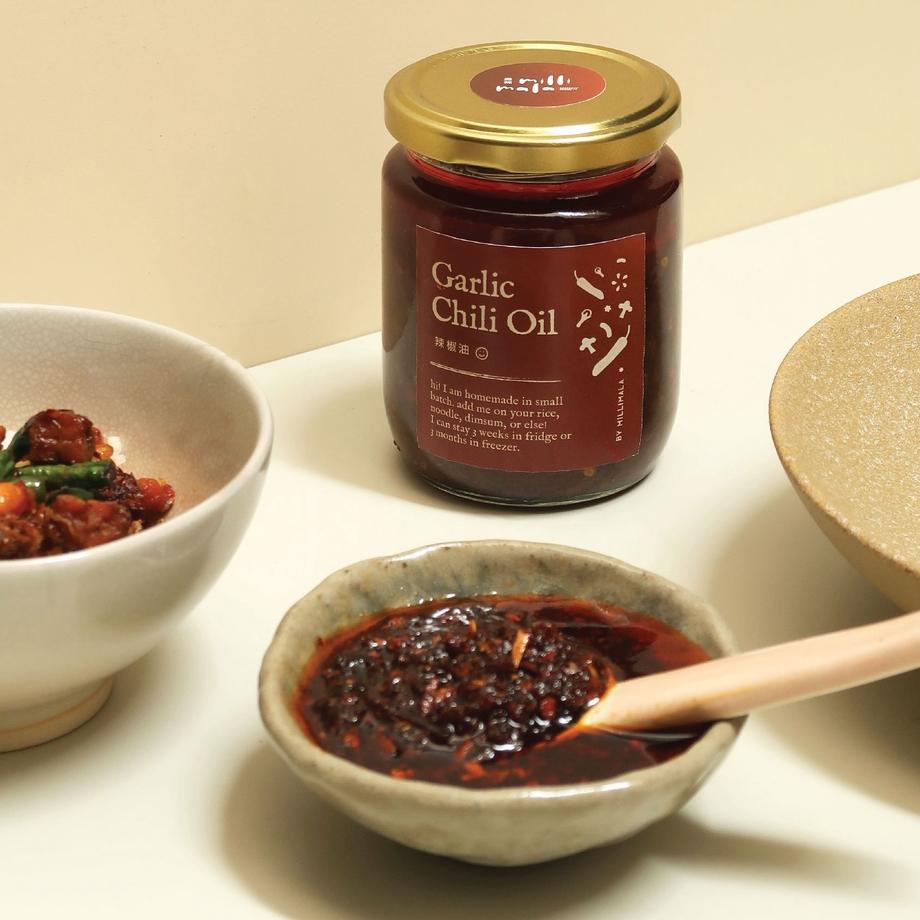 

Klaim promo--Garlic Chili Oil - Spicy Szechuan / Sichuan Chilli / Minyak Cabai by Millimala