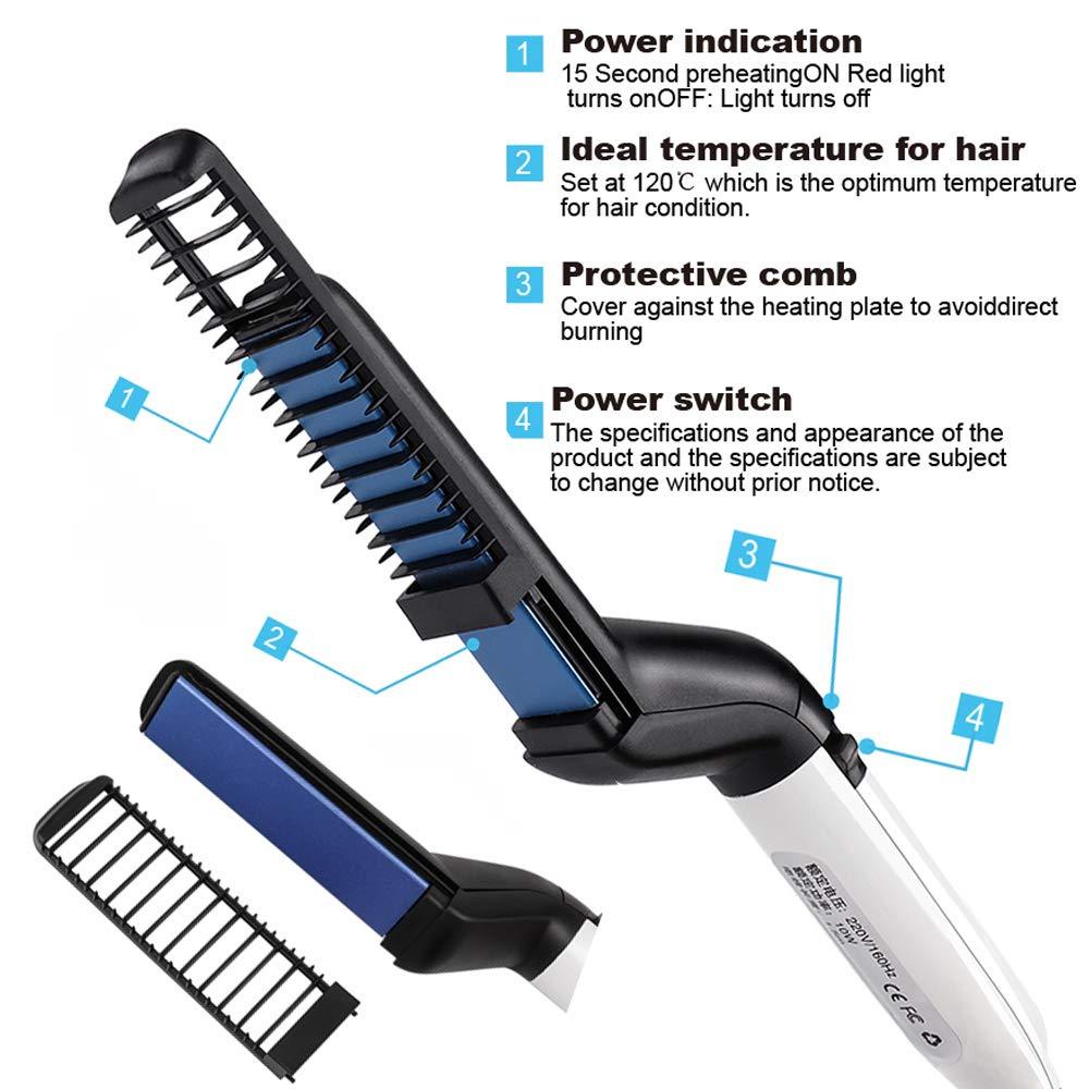 New Hair &amp; Beard Straightener for Men Catok Sisir Styling Pelurus Rambut dan Jenggot Pria