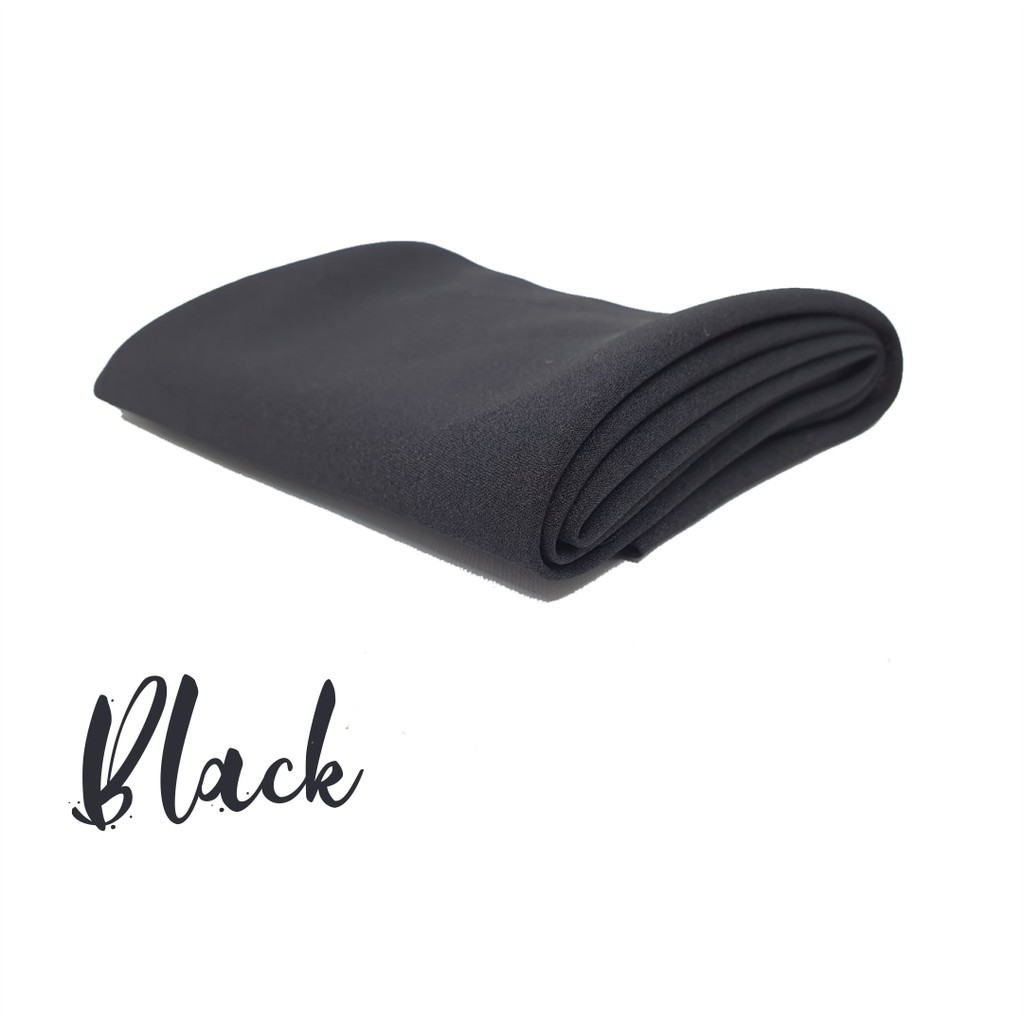 Khimar Instan Mawar 2 layer Free Cadar Tali-black