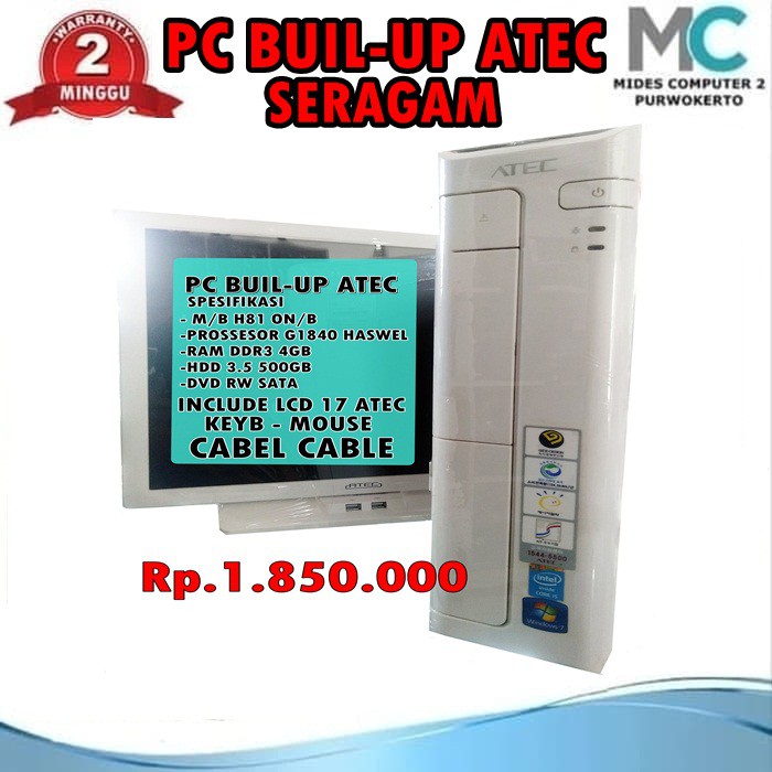 PC BUIL -UP ATEC GEN4 1 SET SERAGAM