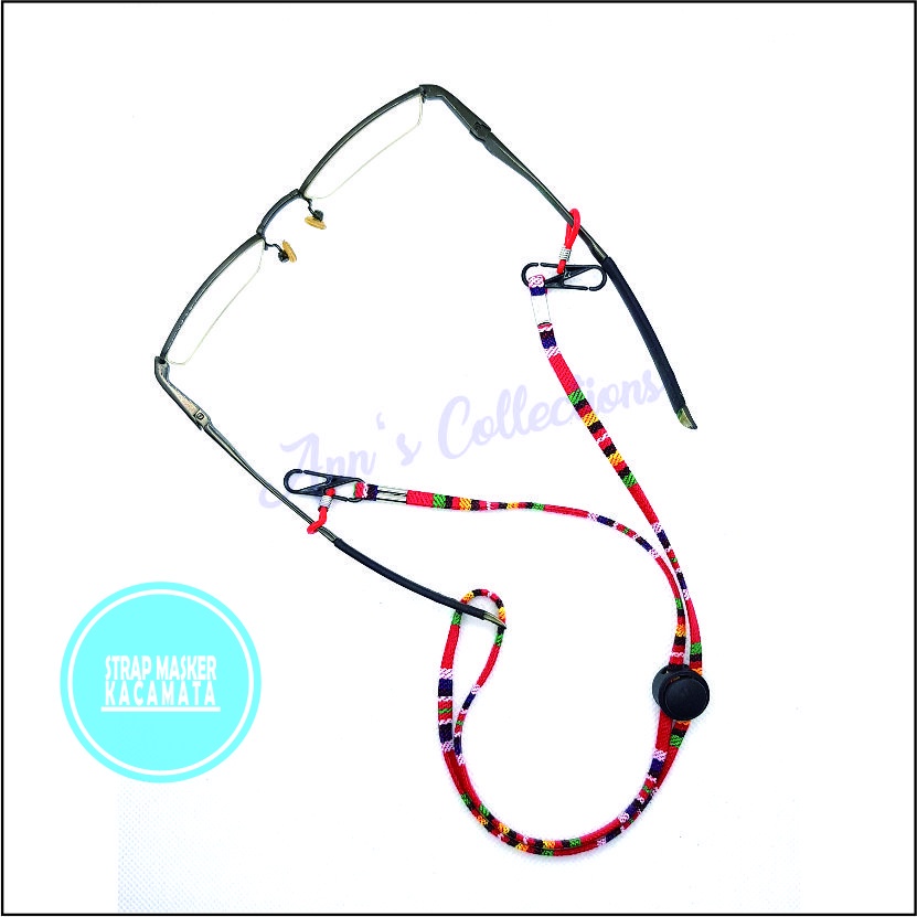 Tali/Strap Masker Kacamata Topi | Kalung Masker Bahan Katun