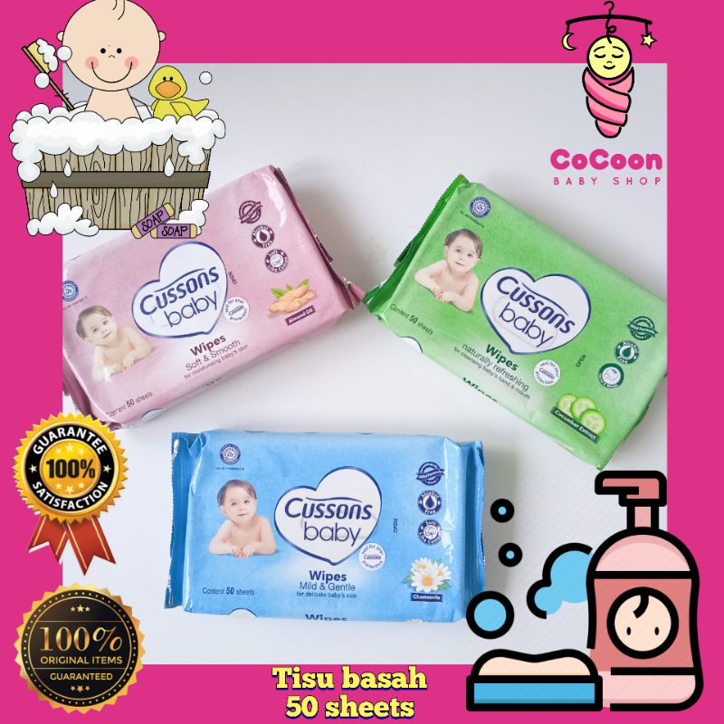 Tisu Basah Cusson Cussons Baby Wipes Multipurpose Anti Bakteri