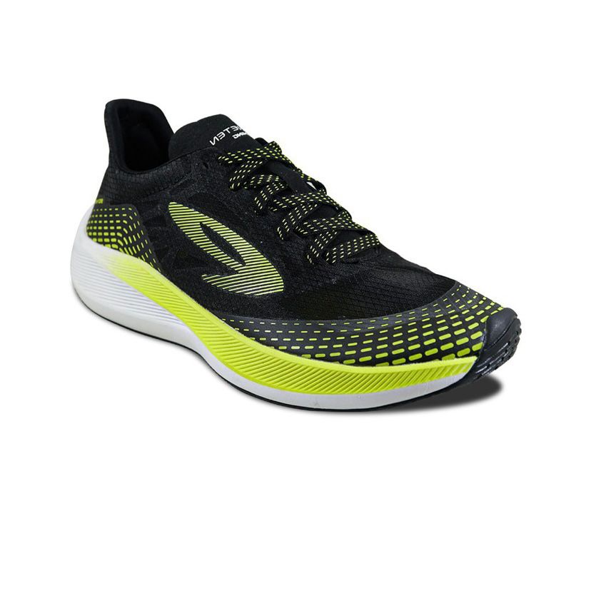 Sepatu Lari/Running 910 Nineten Haze 1.5 Hitam Hijau Neon Putih
