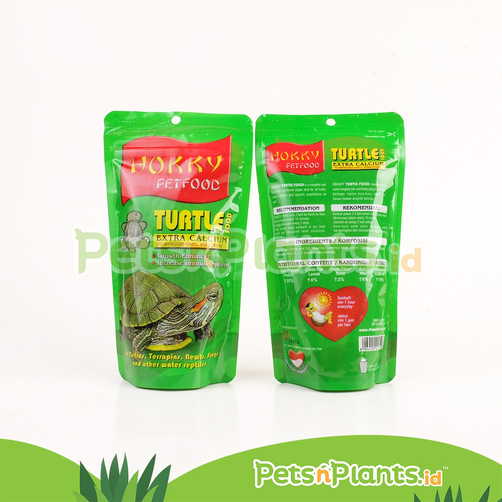 Pelet Hokky Makanan Kura Kura Turtle Food Extra Calcium 85 Gram