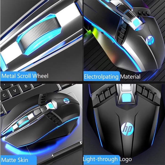 Mouse Gaming HP M270 2400DPI RGB Macro Programmable