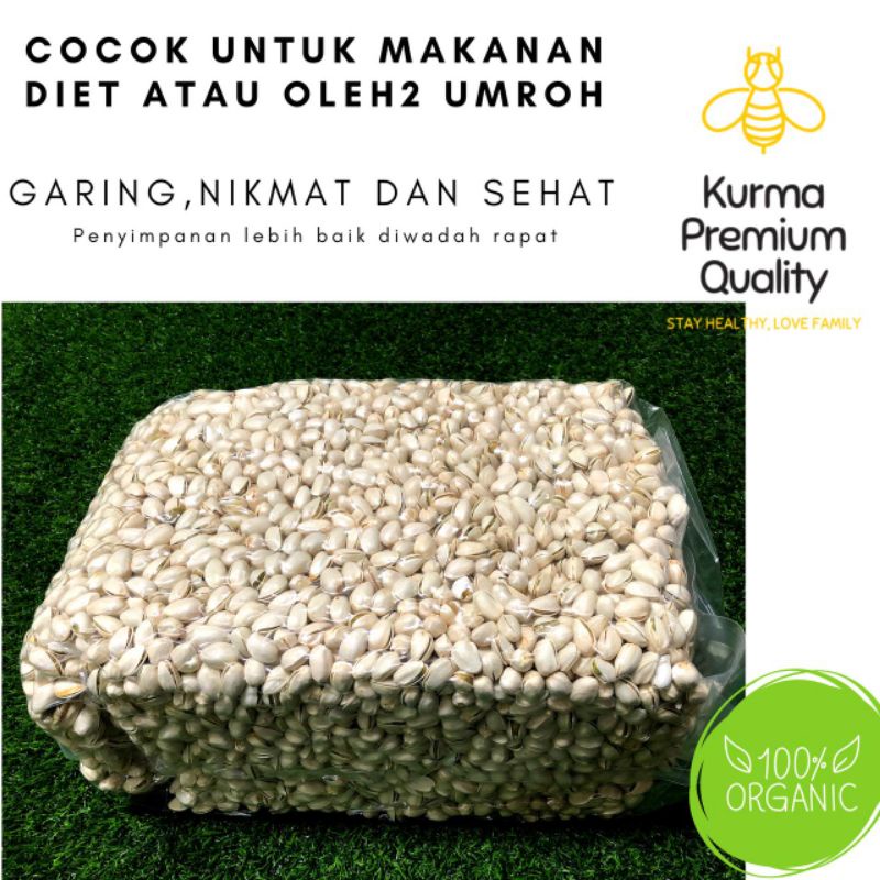 

1KG KACANG PISTACHIOS / PISTACHIO OVEN (FUSTUK) MURAH GROSIR