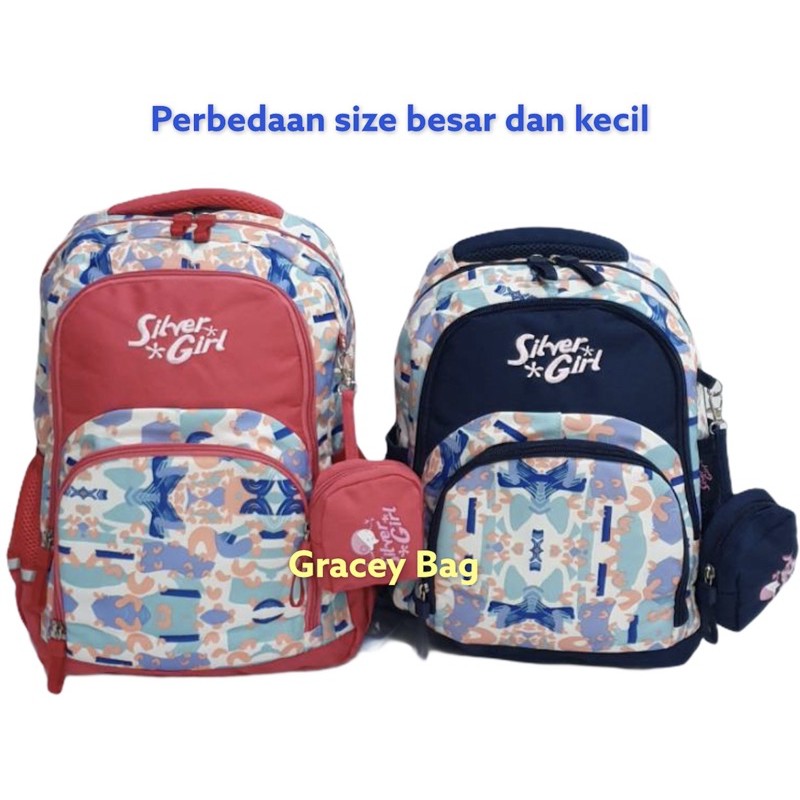 Gracey Bag 70475 dan 70065 Tas Ransel Sekolah Anak Perempuan / Remaja Silvergirl by Alto