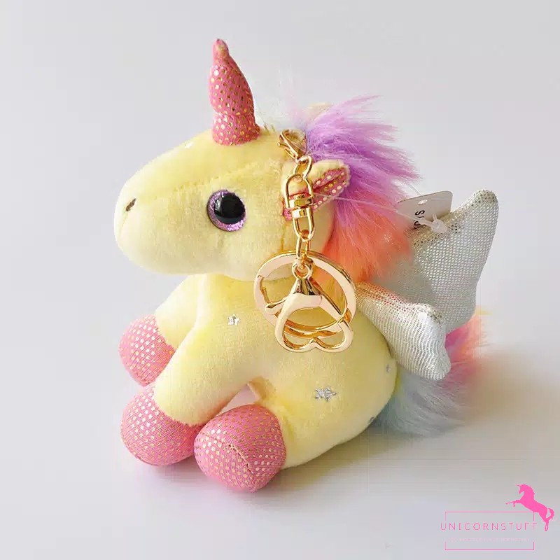 GANTUNGAN TAS UNICORN ANAK BONEKA KUNCI SAYAP PONY KADO ULANG TAHUN