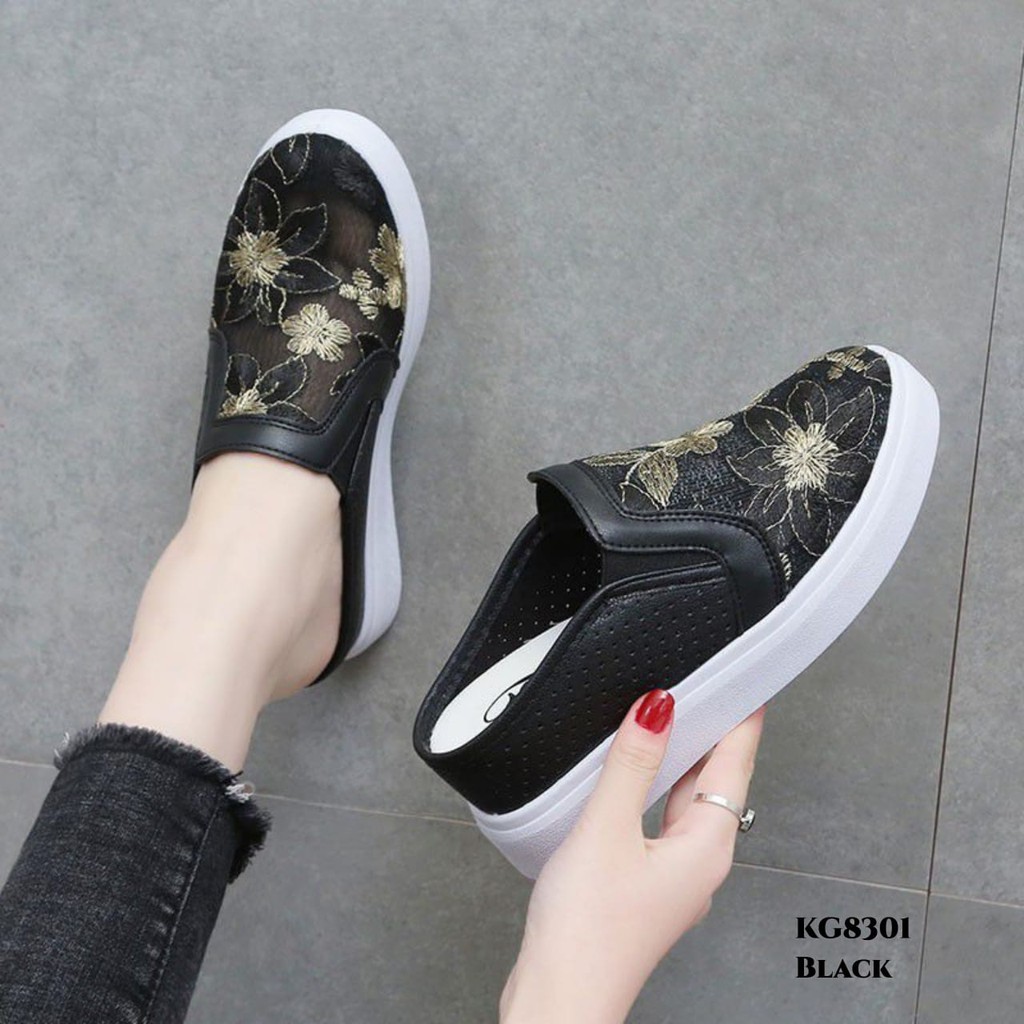 PRF Sneakers Highsole Slope Embroidery Flowery KG8301