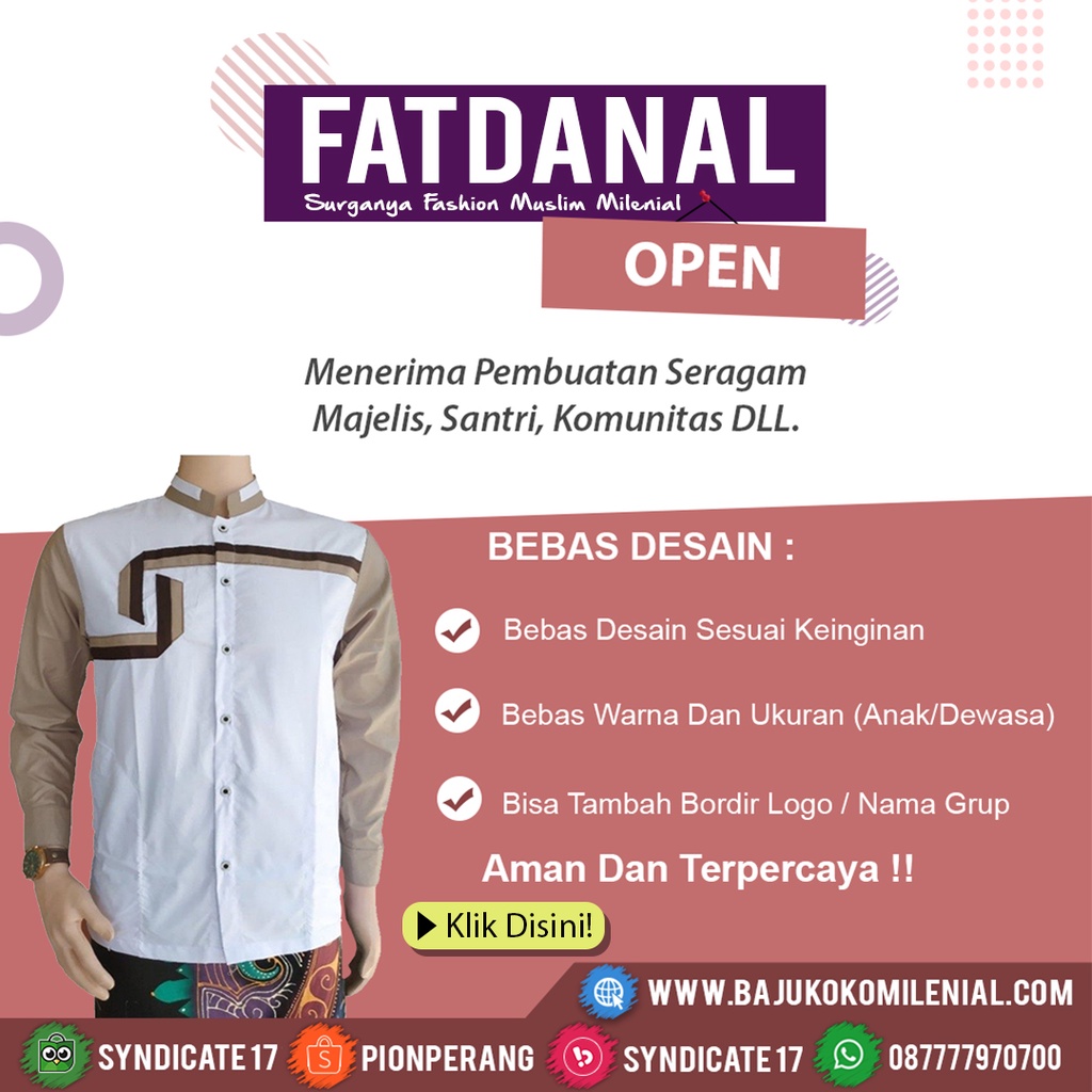 baju koko bikin satuan khusus PO konveksi tailor jahit
