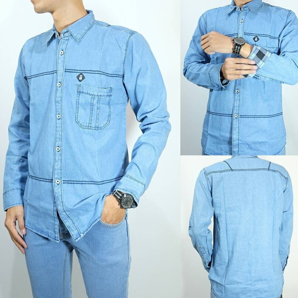 kemeja levis denim kemeja levis pria lengan panjang PALING DICARI