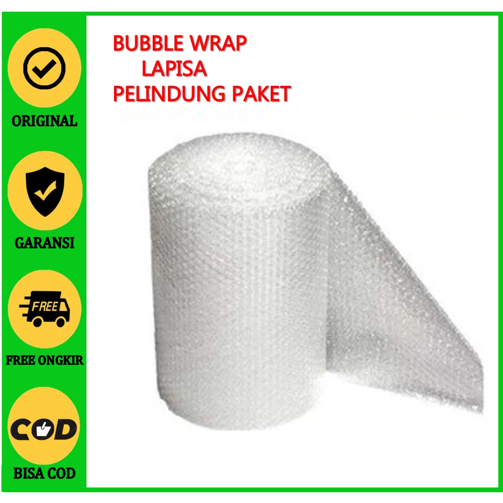 

Bubble wrap (untuk packing paket) 20cm x 30cm Bubble wrap Uk 20cm x 30 cm untuk keamanan paket anda