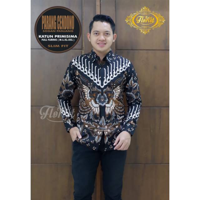 Pusat Grosir Kemeja Batik Pria | Parang Cendono Sogan Slimfit By Batik Florist 8JnR6oi9ZgQx0
