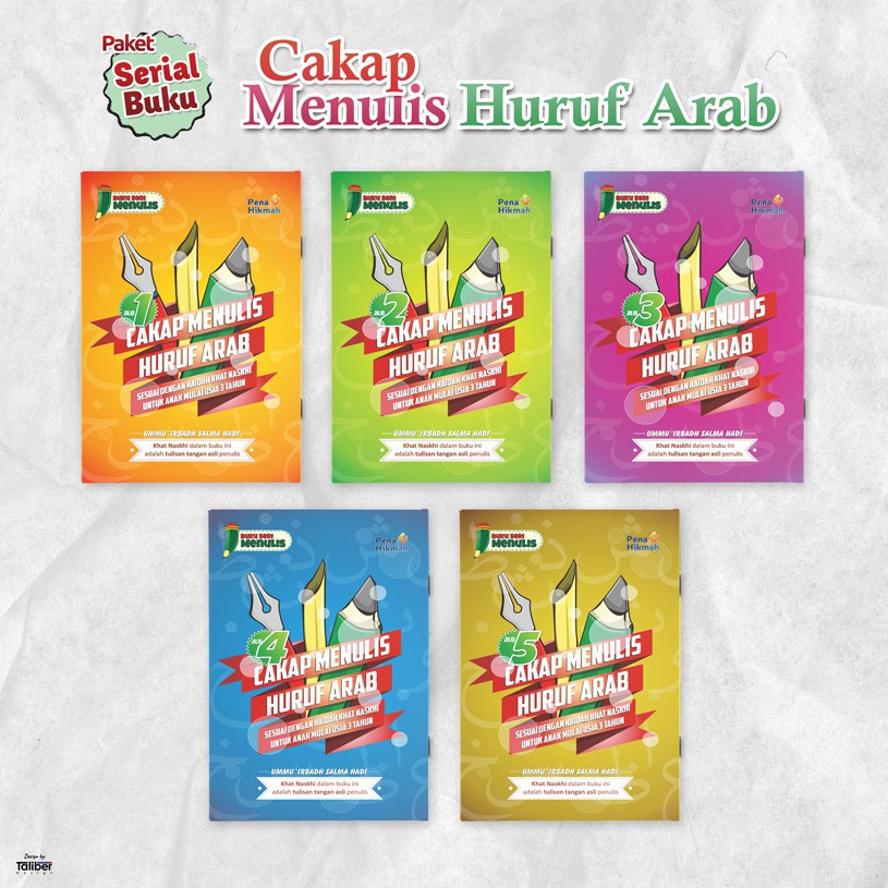Buku Belajar Menulis Huruf Arab 5 Jilid - Cakap Menulis Huruf Arab Khot Naskhi Pena Hikmah