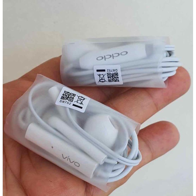 HEADSET ORI COPOTAN kompatibel OPPO VIVO HANDSFREE ORI OPPO VIVO earphone ori copotan