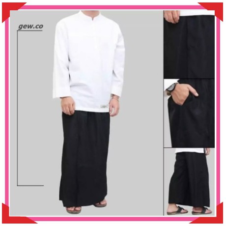 SARUNG CELANA POLOS / SARUNG DEWASA / SARUNG INSTAN / SARUNG UJE PERLENGKAPAN SHOLAT PRIA BE331