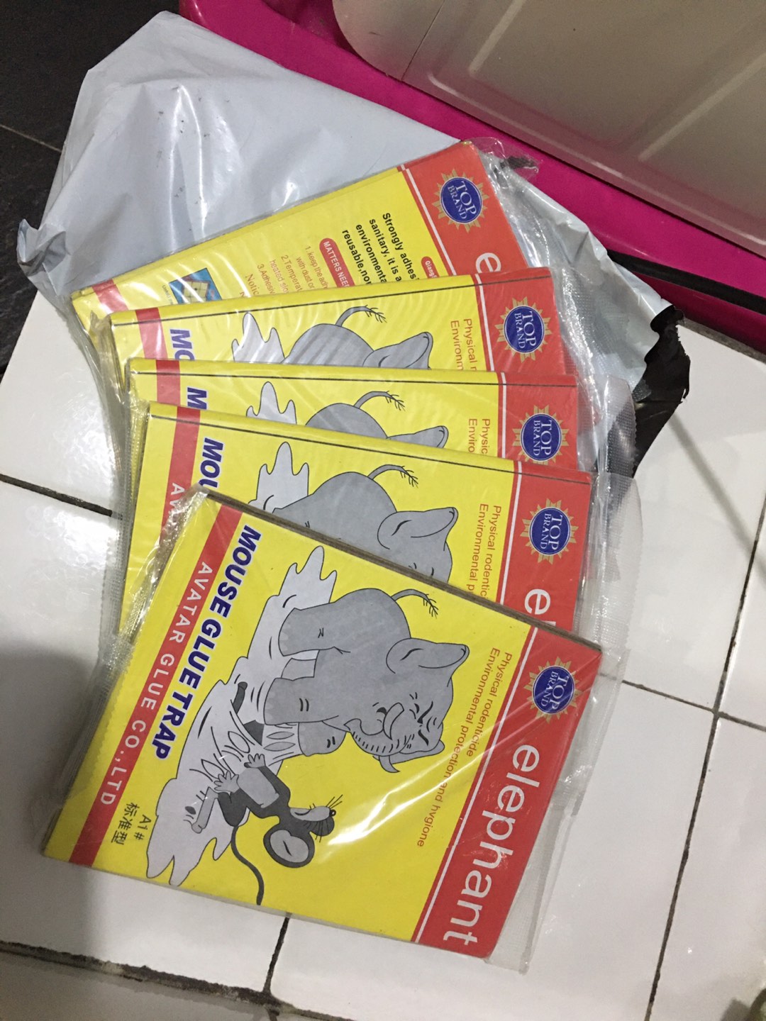 Lem Tikus Jebakan Trap Papan Buku Impor Perangkap Cap Gajah Glue Board Mouse Rat Jumbo Besar Import
