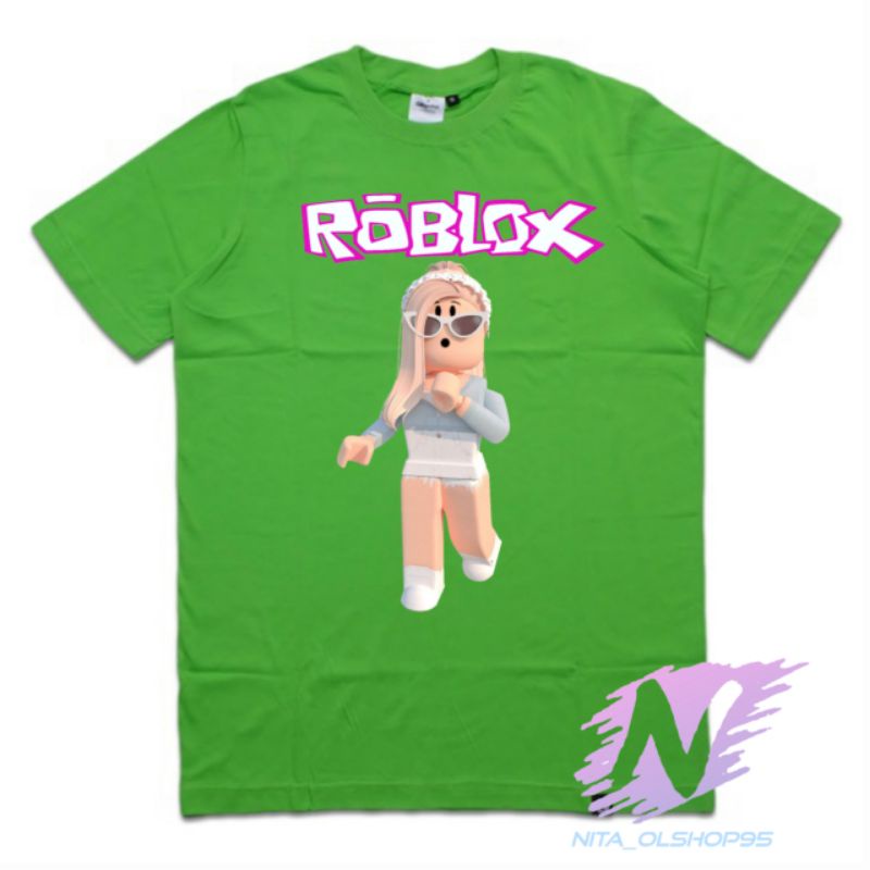 kaos roblox baju anak roblok charakter girl terbaru