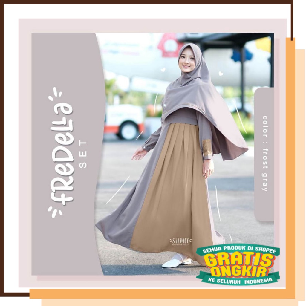 DRES LILY HEXA BUAT SHOLAT IBADAH SOLAT /  FREDELLA SET BY SILMEE.INDONESIA