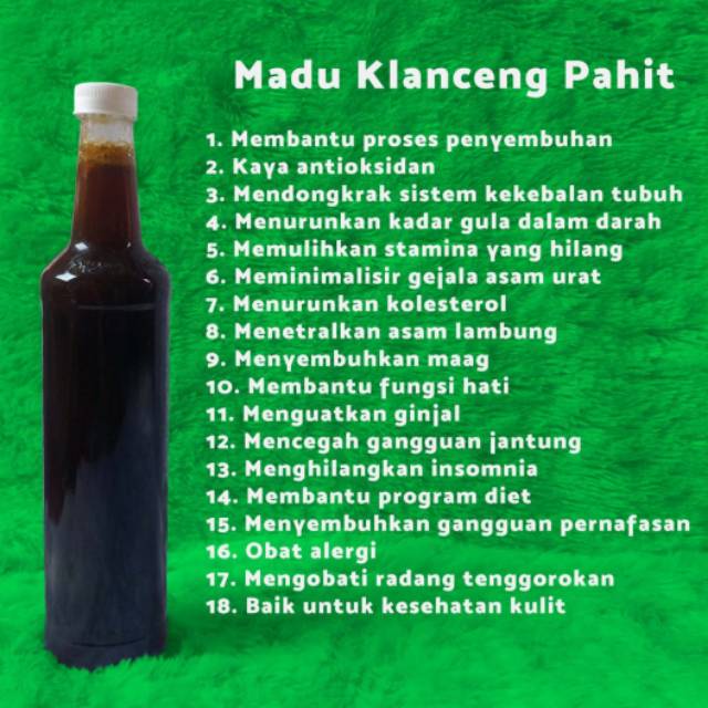 

Madu klanceng pahit