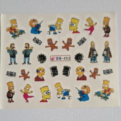 Stiker Kuku The Simpsons Water Decal Stikers